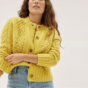 Everlane Alpaca Merino Wool Button Sweater